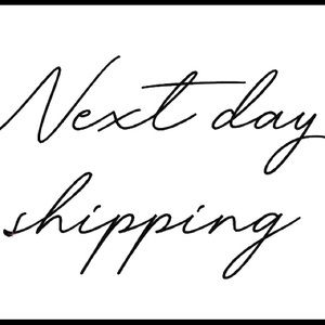 Next day shipping on ALL sold items
